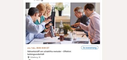 Nätverksträff om schaktfria metoder och ledningsunderhåll