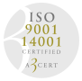 ISO 9001 14001 Certified A3Cert