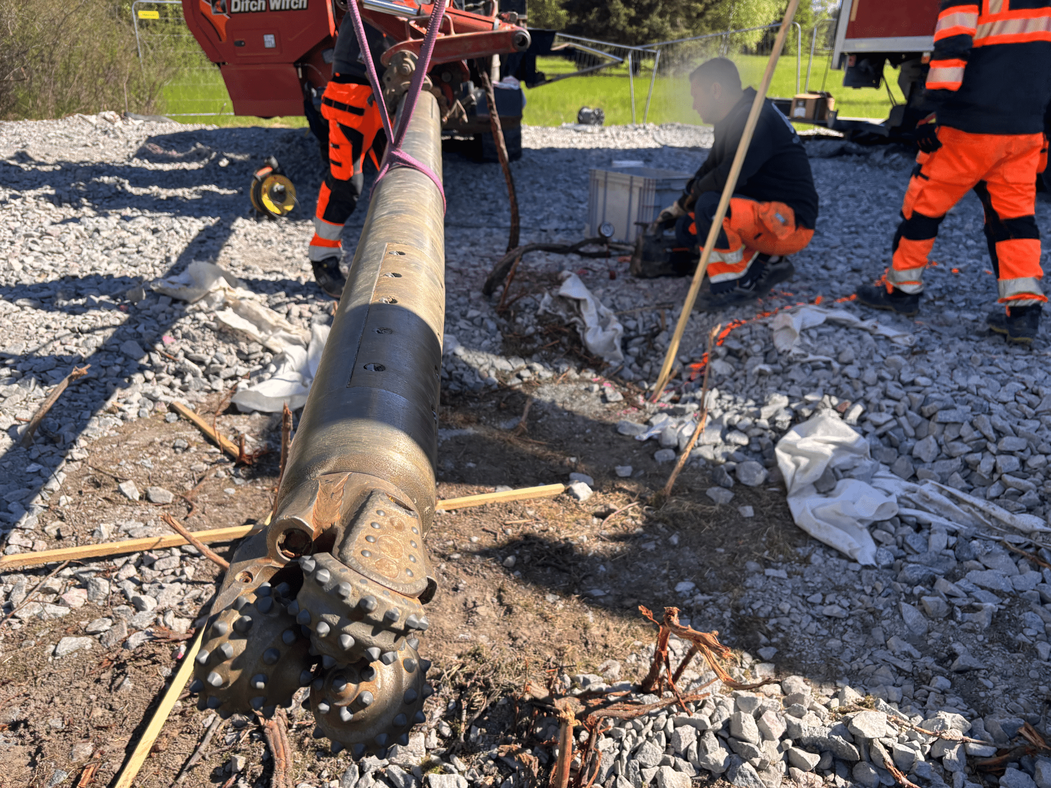 Horisontell sondering avgörande vid ett kraftkabelprojekt i Barkarby.