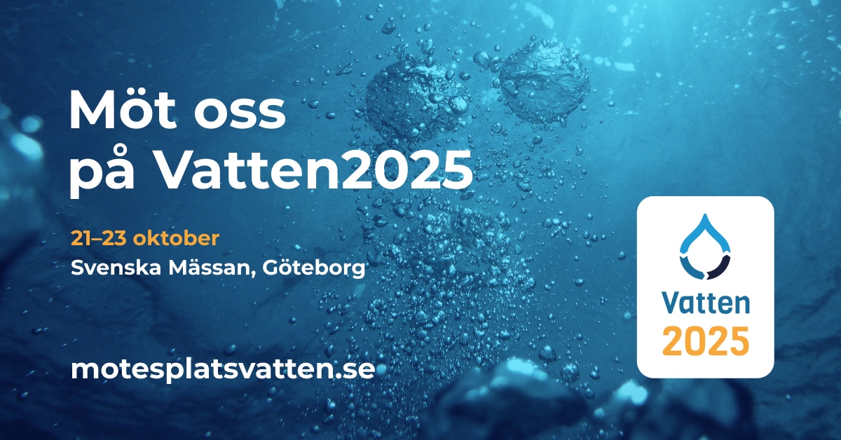 Möt oss på Vatten2025 21-23 oktober!